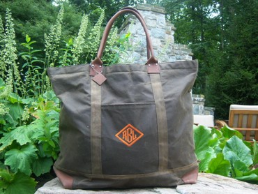 Large Zip Top Wax Tote